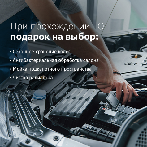 При прохождении ТО подарок на выбор
